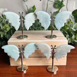 ONE Caribbean Calcite Butterfly on stand